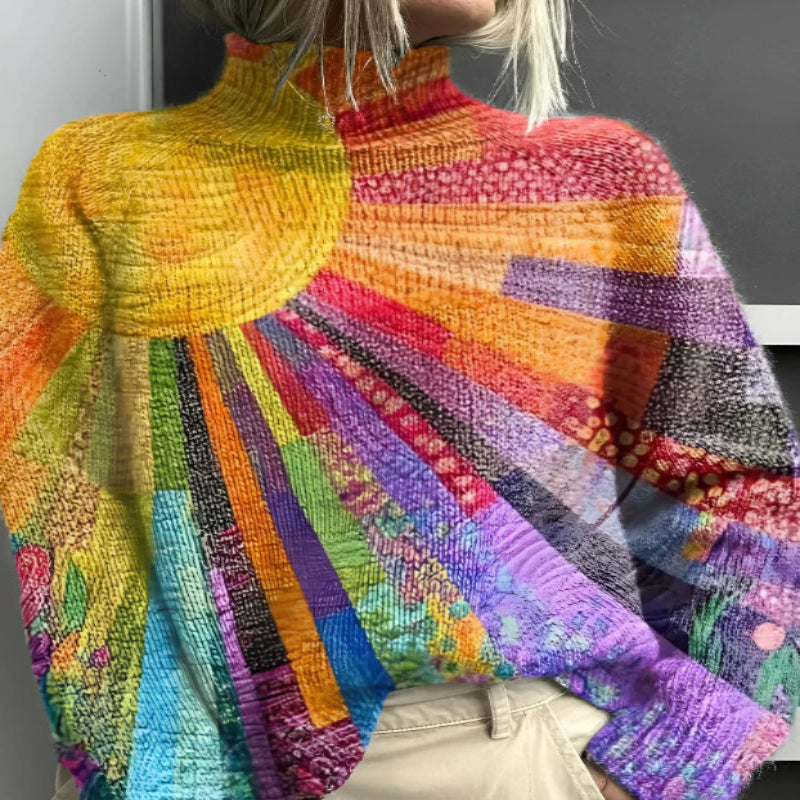 STIL™ - Munter fargerik høyhalsgenser